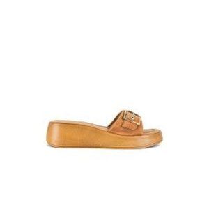 Seychelles Tan Slide Sandals